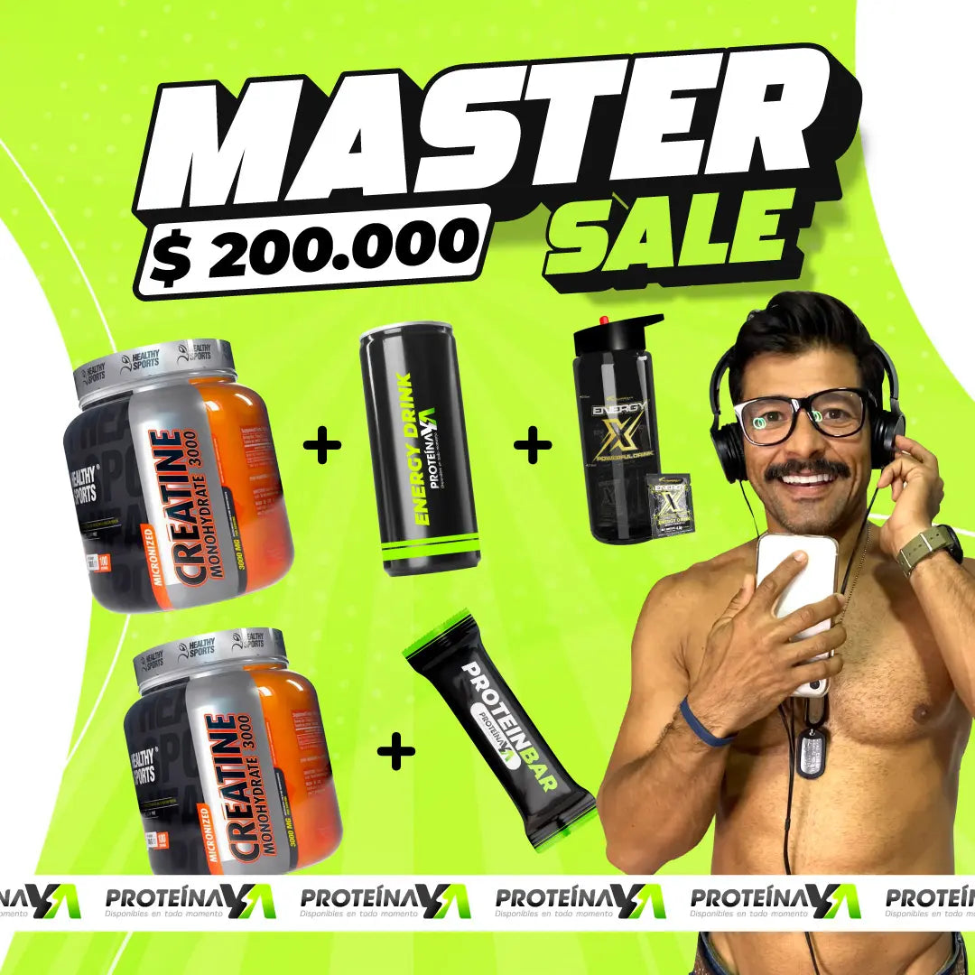 2 und Creatine Monohydrate 300 g + Energy X 25 sobres + Obsequios