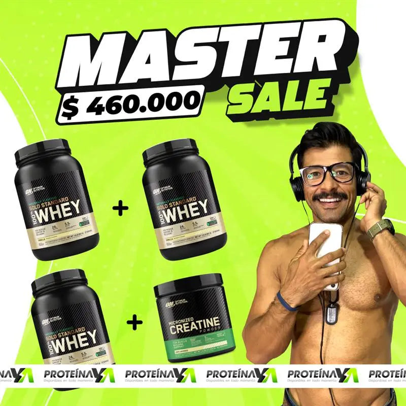 3 und Gold Standard Naturally Flavored 1.9 LB + Creatine ON 60 Serv