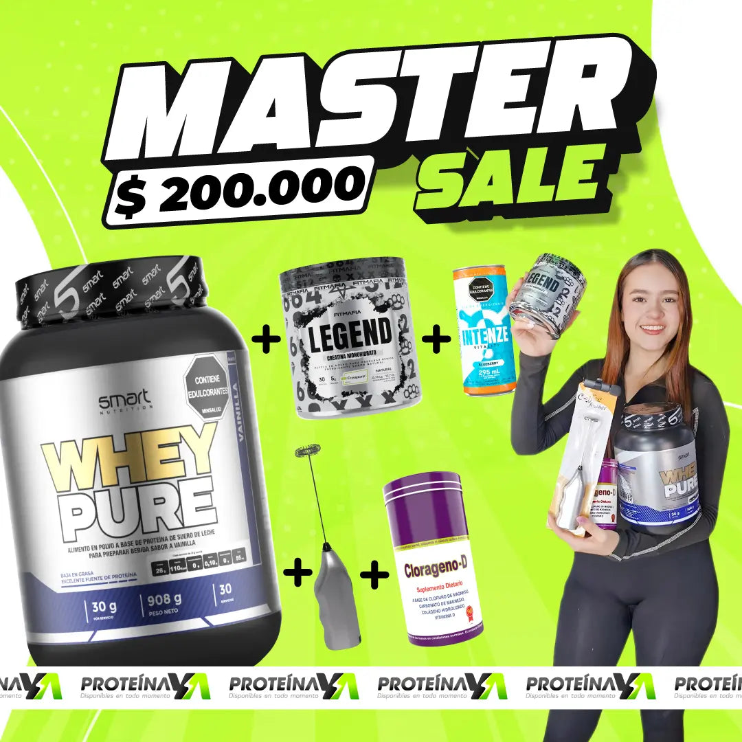 Whey Pure 2 lb + Legend Fitmafia + Clorágeno-D + Obsequios