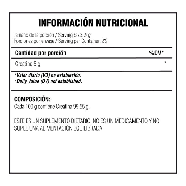 Creatine Micronized Vexus Supplements - Proteína YA