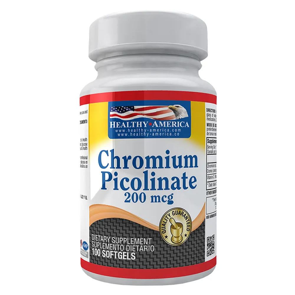Chromium Picolinate Healthy America - Proteína YA