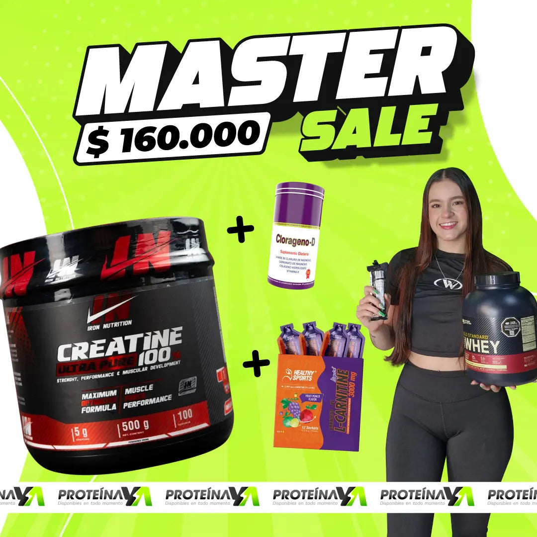 Creatine Iron 500 g + Clorágeno-D + Carnitine 12 sobres