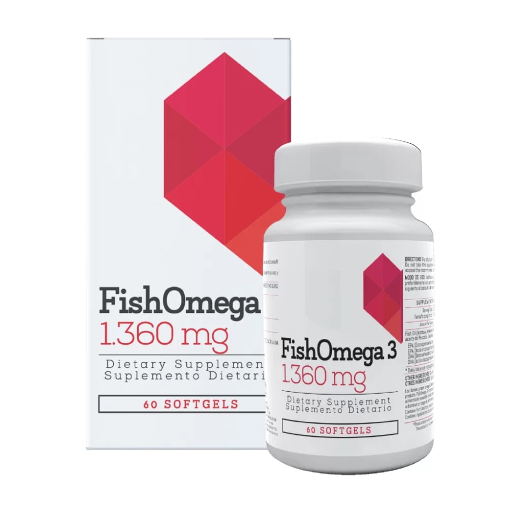 Fish Oil Omega 3 1.360 mg Healthy America - Proteína YA