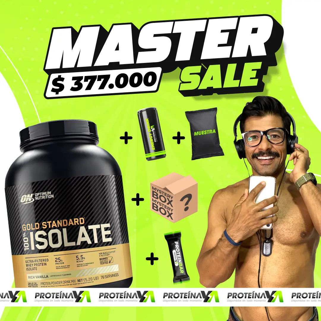 Gold Standard Isolate 5 lb + Caja misteriosa + Obsequios