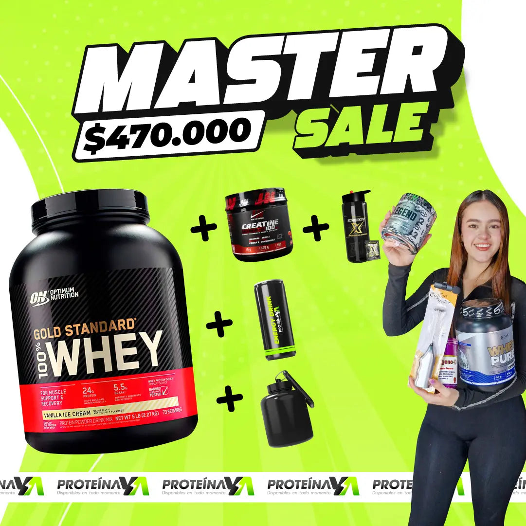 Gold Standard 5 lb + Creatine Iron 500 gr + Obsequios