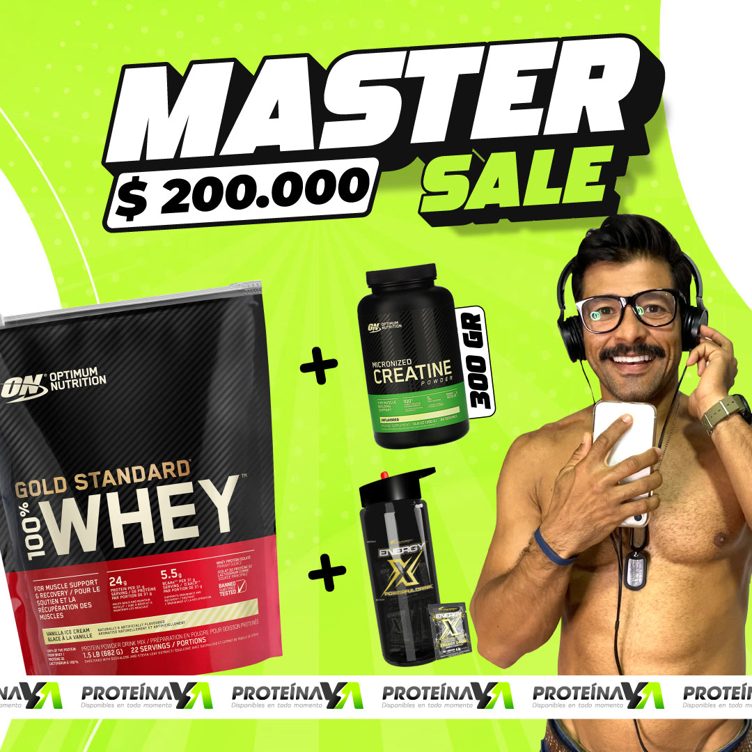 Gold Standard Whey 1.5 lb + Creatine ON 60 Serv + Energy X 25 sobres