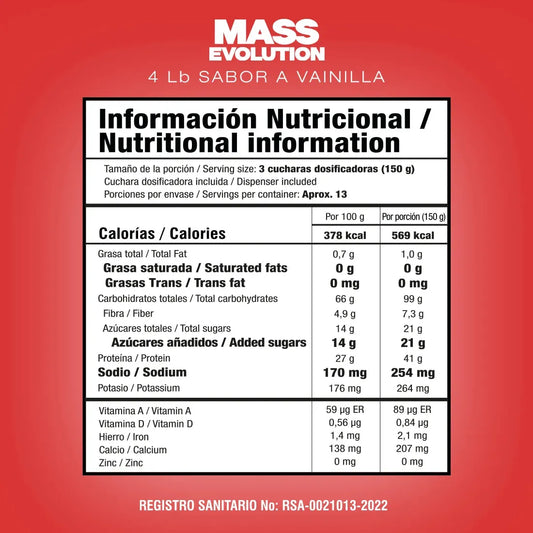Mass Evolution Smart Nutrition