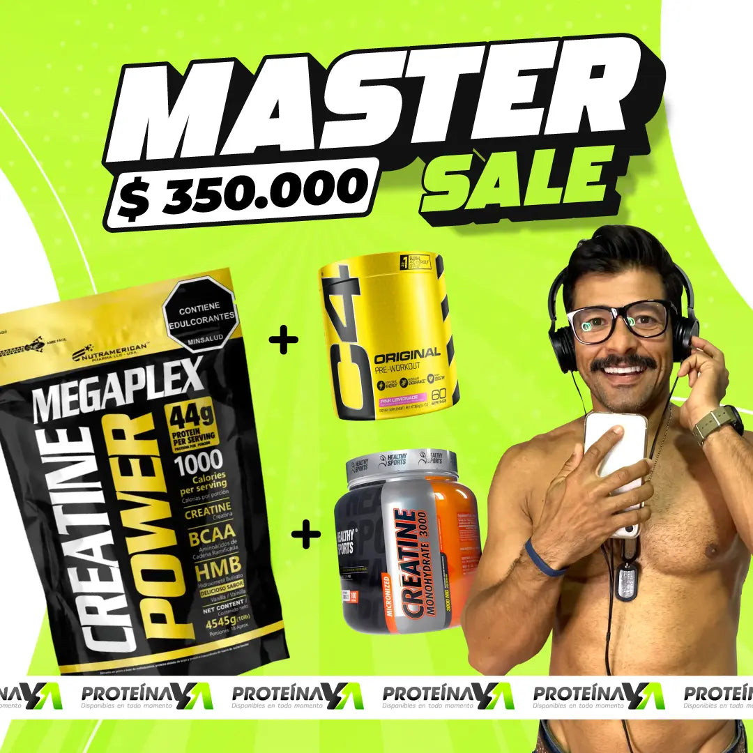 Megaplex 10 lb + C4 Original 60 serv + Creatine Healthy 300 gr