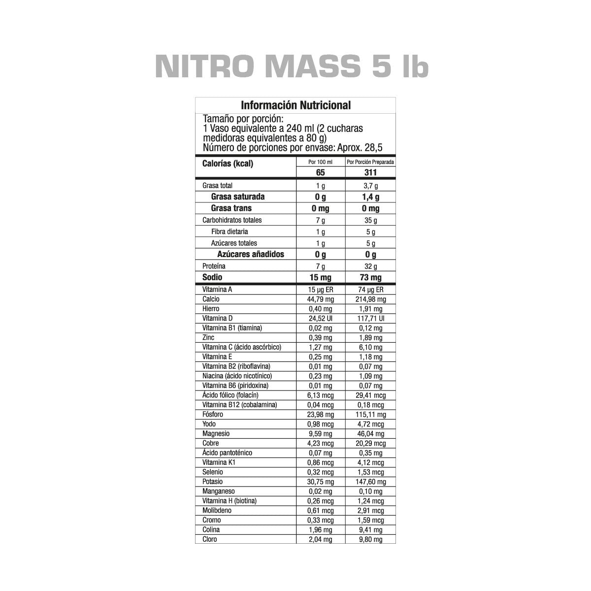 Nitro Mass GMN - Proteína YA