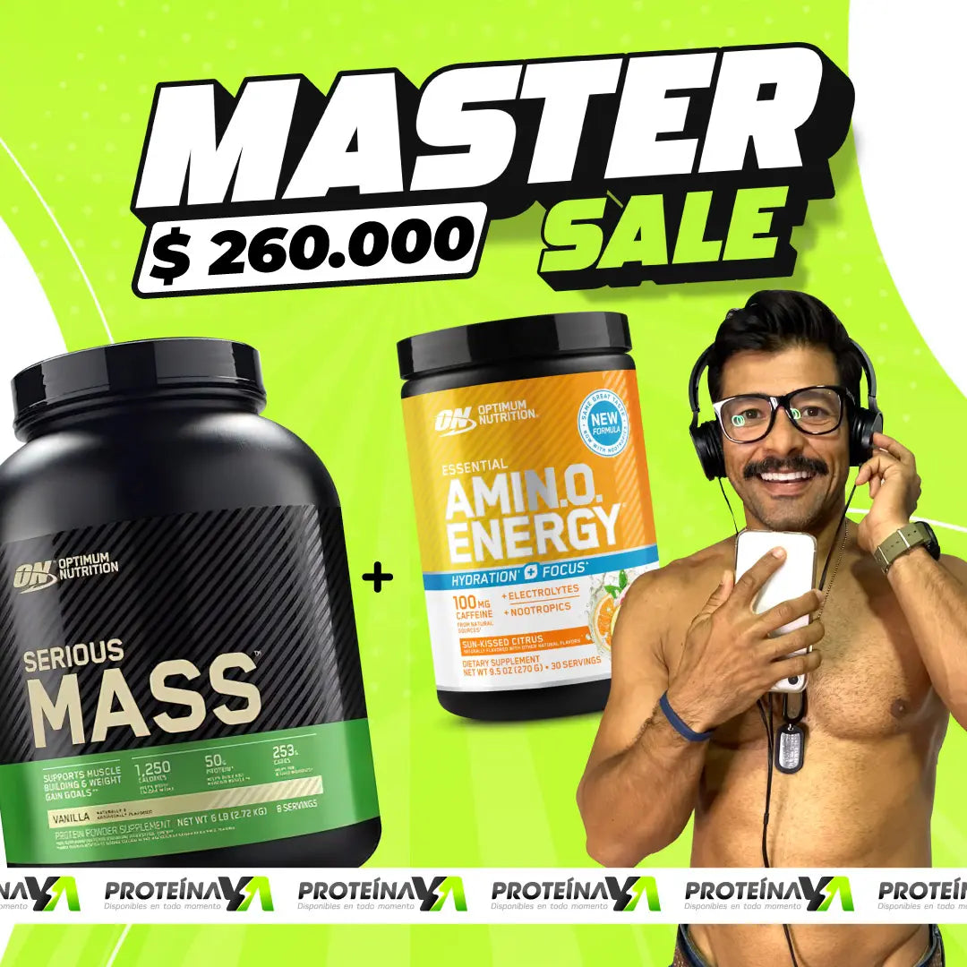 Serious Mass 6 LB + Amino Energy Hydration 30 Serv