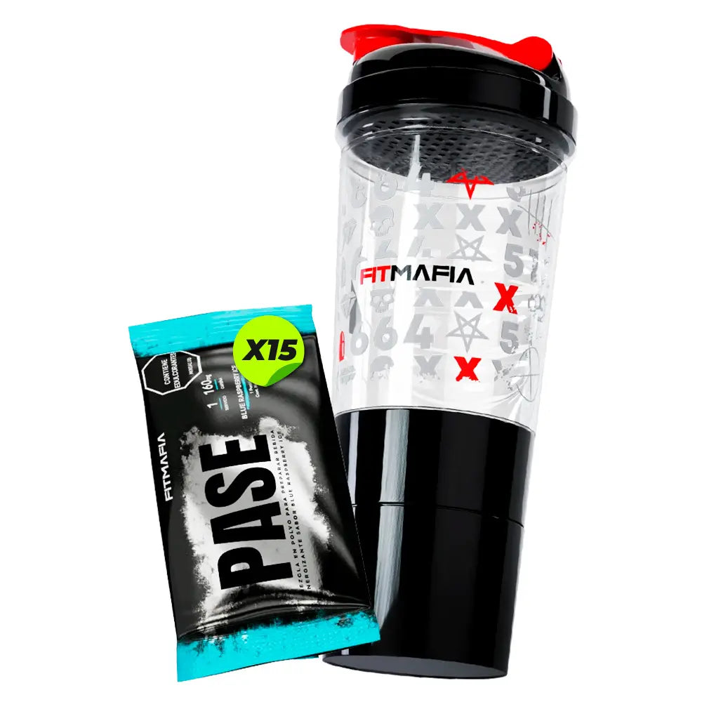 Shaker + Sachets Pase Fitmafia