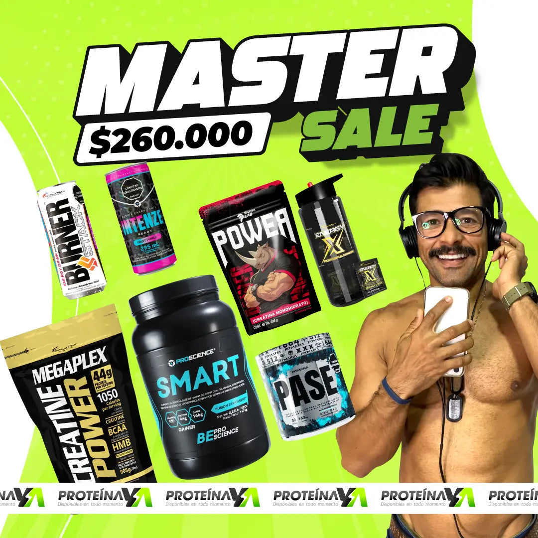 Smart 3 lb + Megaplex 2 lb + Creatina Power 300 g + Pase 30 serv + Obsequios