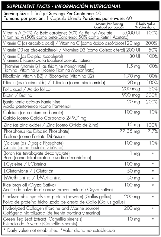 Collagen & Biotin Complex Healthy America - Proteína YA