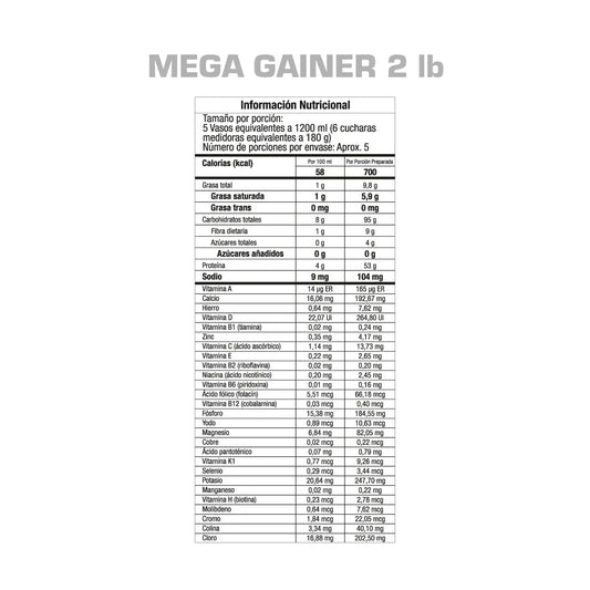 Mega Gainer GMN - Proteína YA