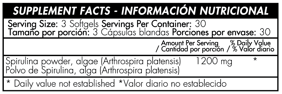 Spirulina Healthy America - Proteína YA