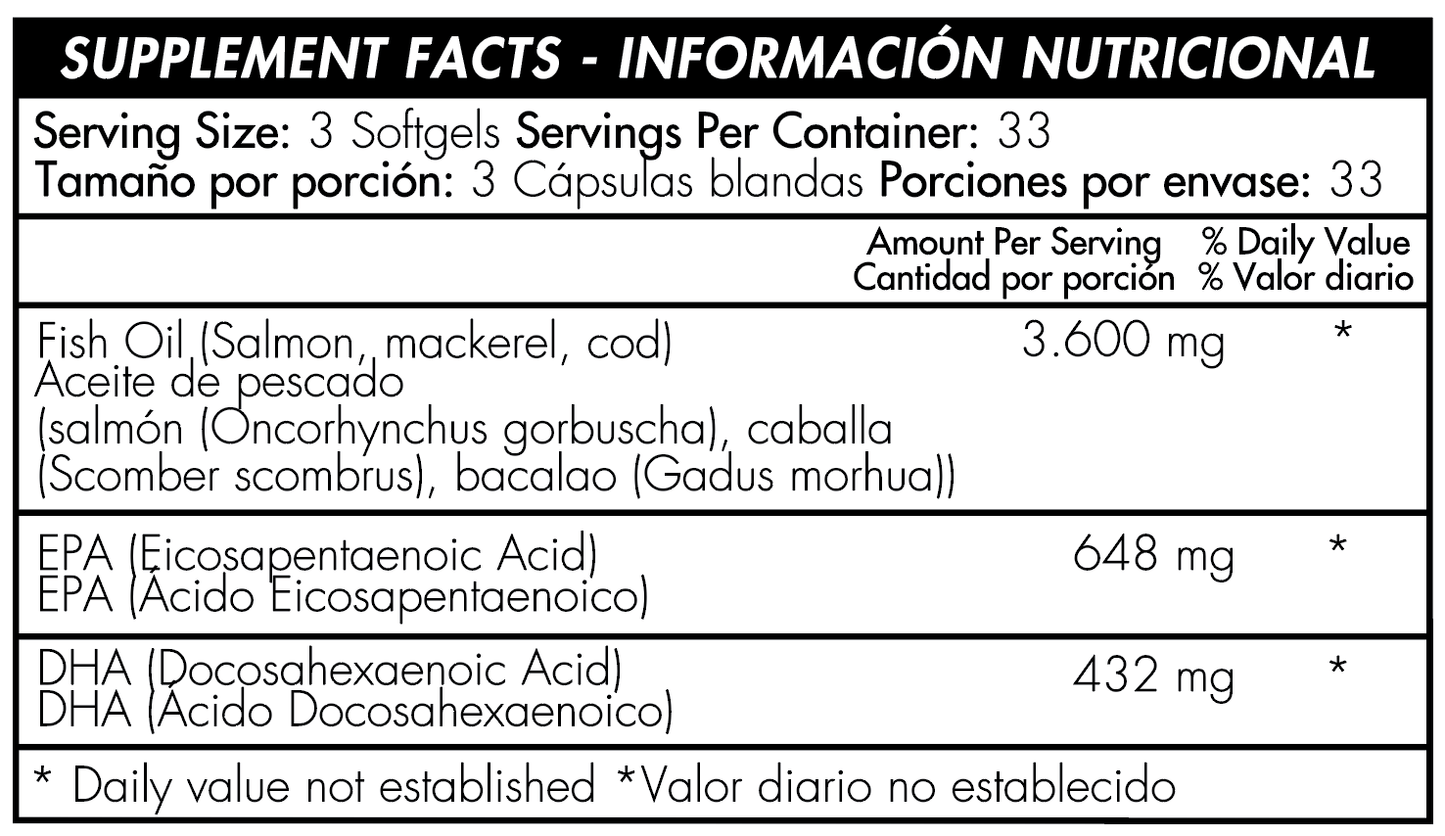 Fish Oil Omega 3 1.200 mg Healthy America - Proteína YA