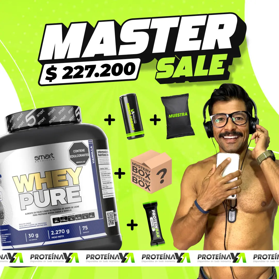 Whey Pure 5 lb + Caja misteriosa + Obsequios
