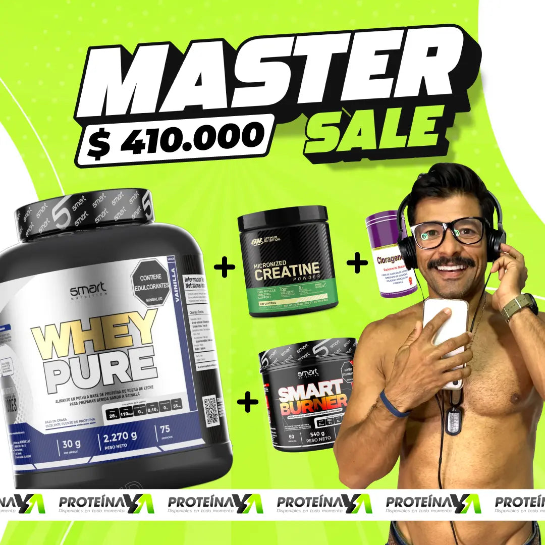 Whey Pure 5 lb + Creatine ON 60 Serv + Clorageno-D + Smart Burner 200 g