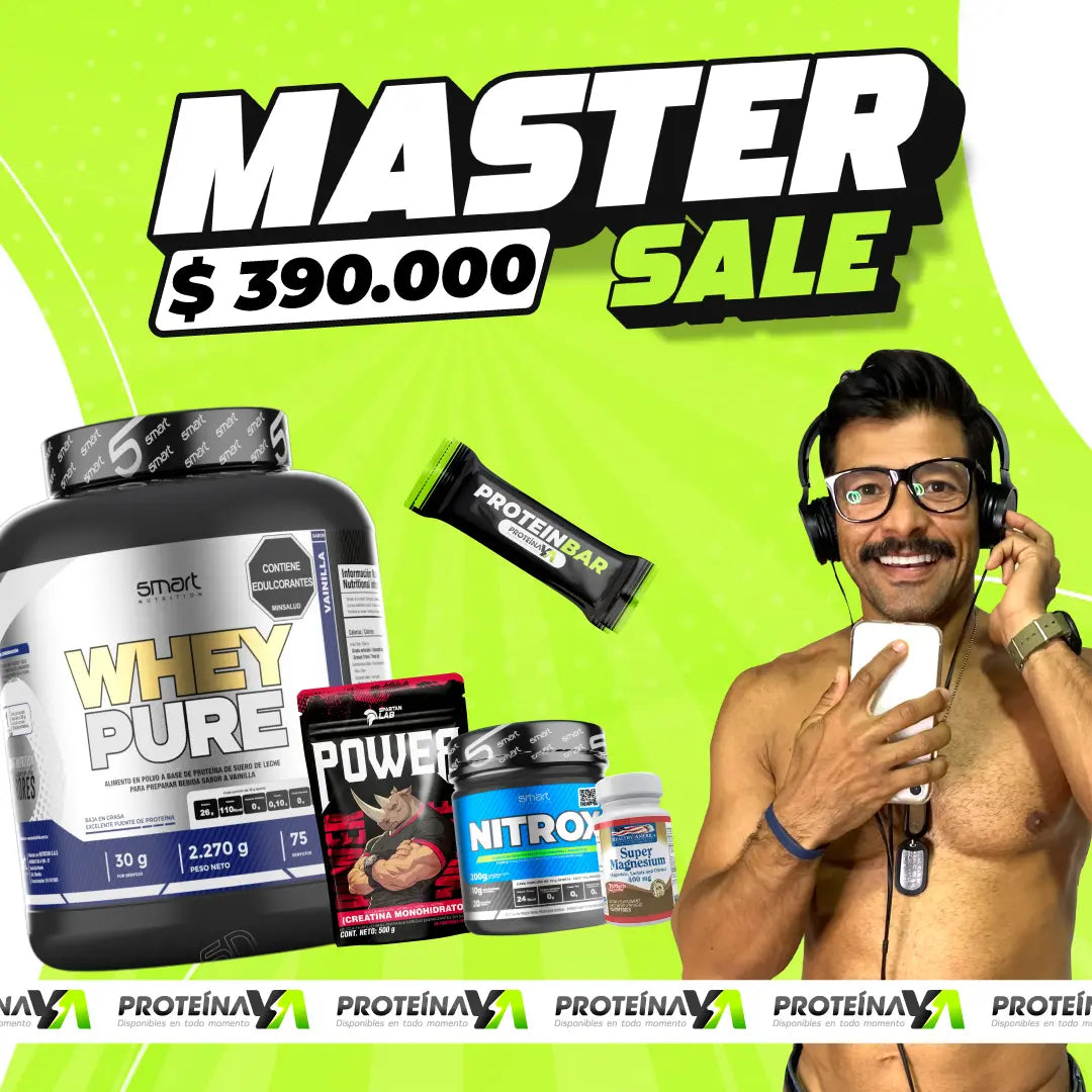 Whey Pure 5 lb + Creatina Vexus 500 g + NitroX 200 gr + Obsequios