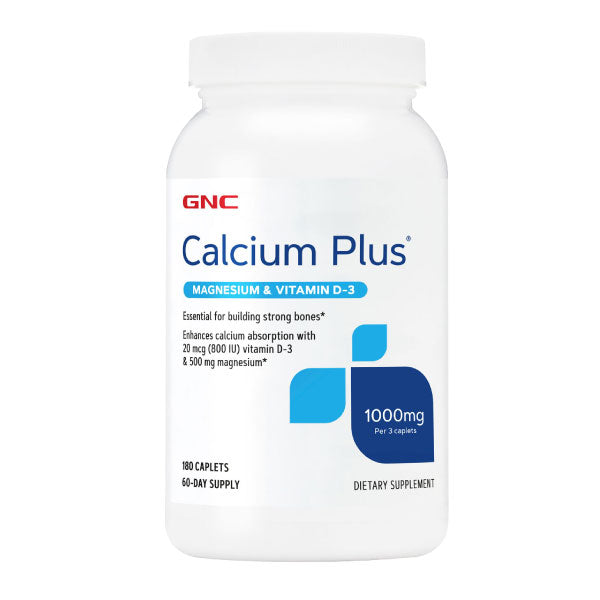Calcium Plus with Magnesium & Vitamin D-3 GNC - Proteína YA