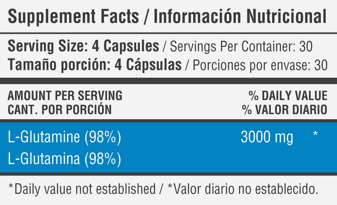 L-Glutamine Healthy Sports - Proteína YA