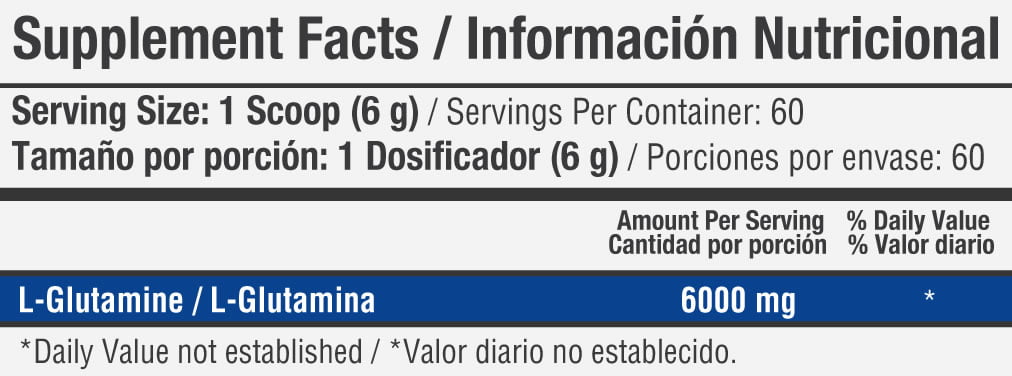 L-Glutamine Healthy Sports - Proteína YA