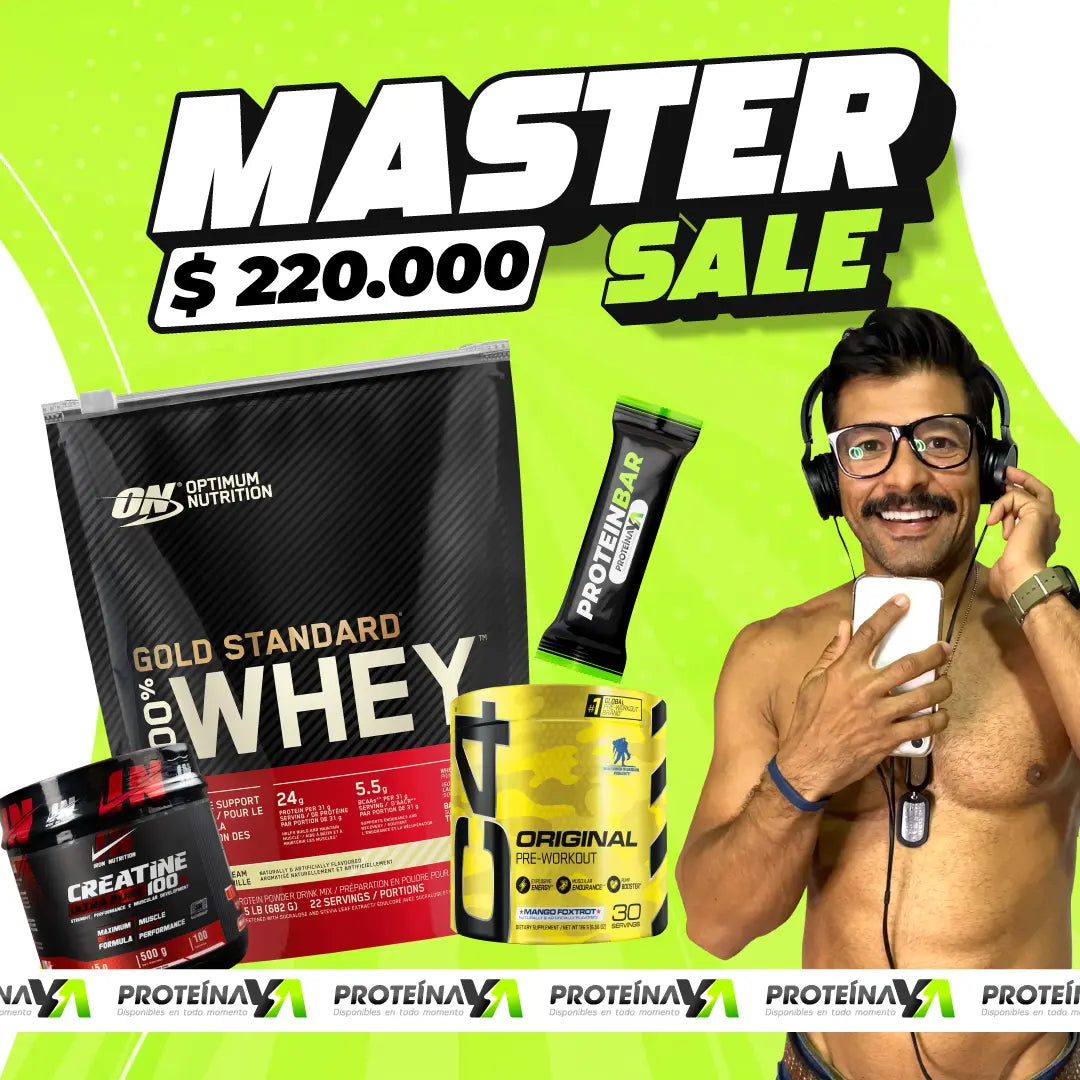Gold Standard 22 serv + Creatine Iron 500 gr + C4 Original 30 serv + Fit Bar
