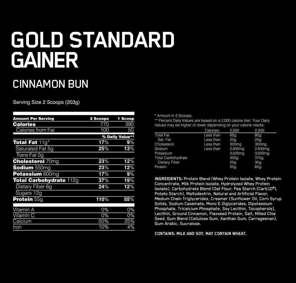 Gold Standard Gainer Optimum Nutrition - Proteína YA