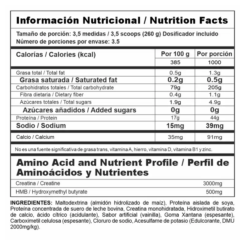 Megaplex Creatine Power - Proteína YA