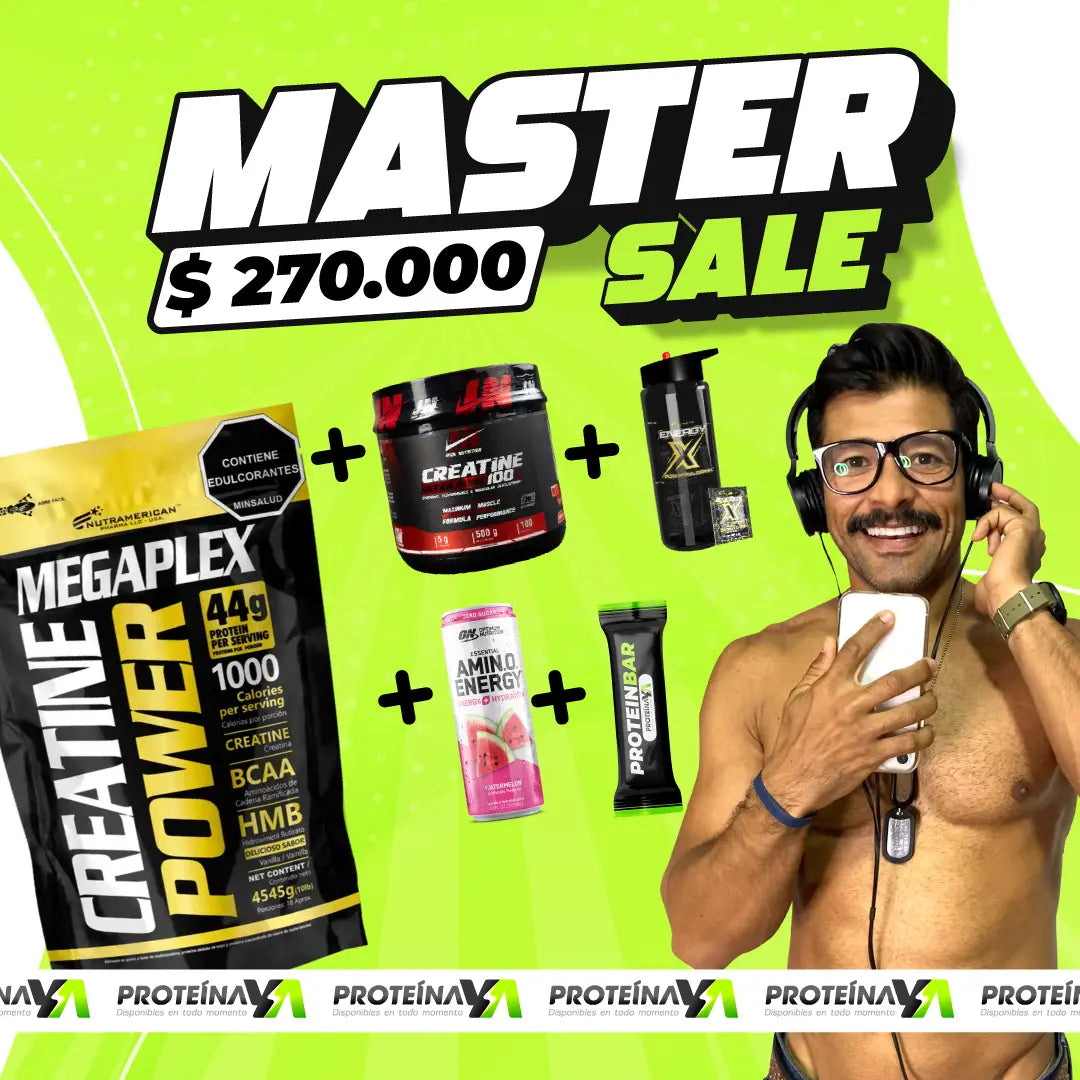 Megaplex Creatine Power 10 lb + Creatine Iron 500 gr + Obsequios