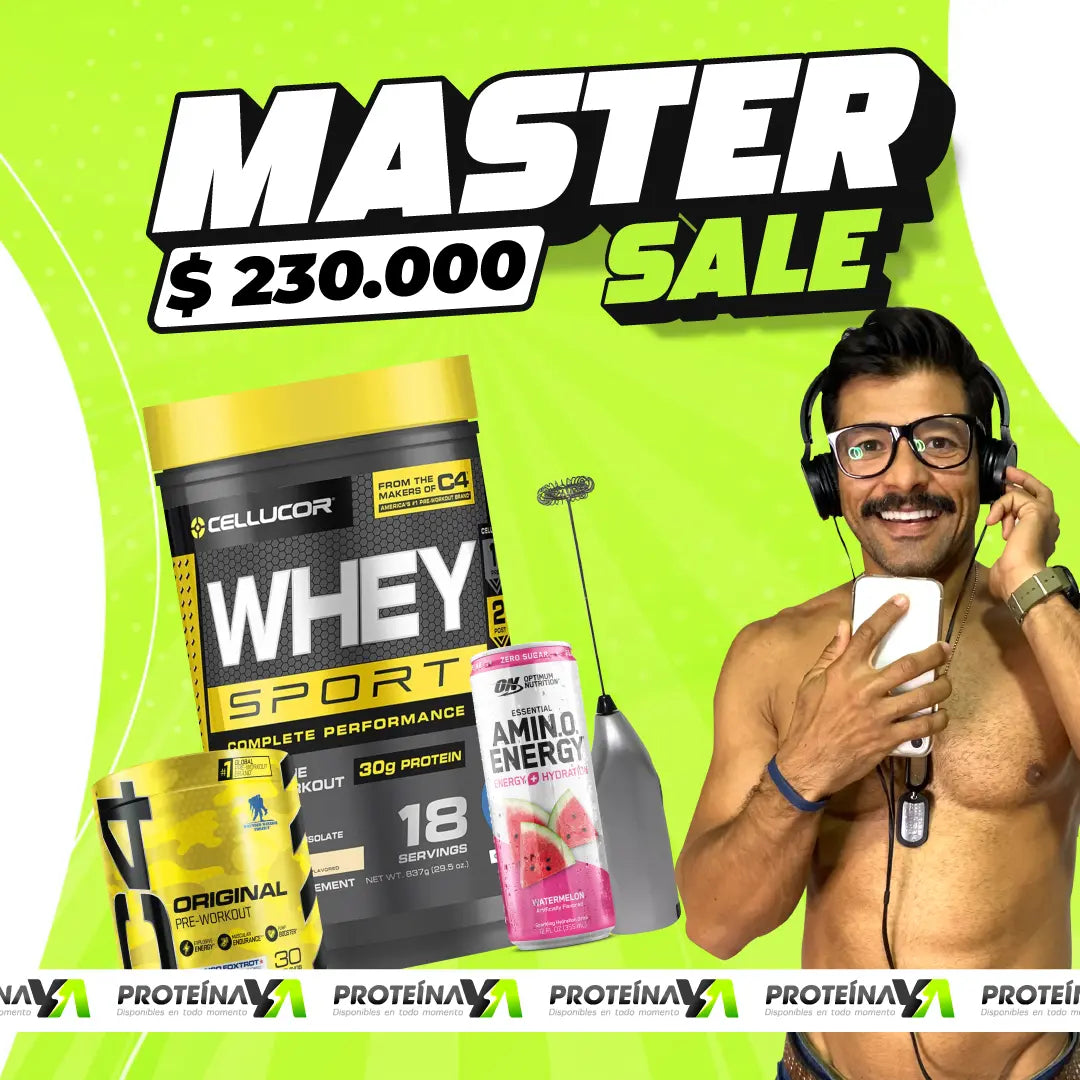 Whey Sport 837 gr + C4 Original 30 serv + Lata Amino Energy + Batidor