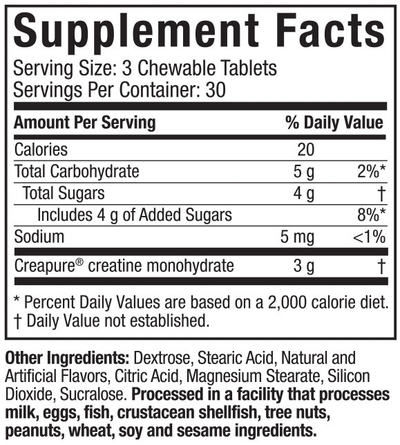 Creatine Chews Muscletech - Proteína YA