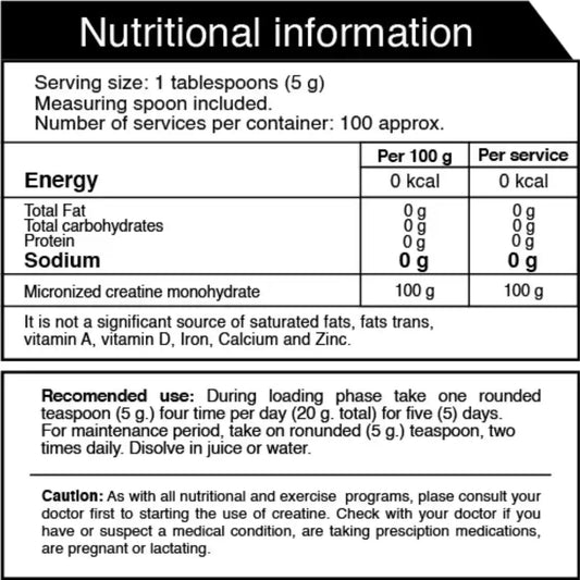 Creatine Iron Smart Nutrition - Proteína YA