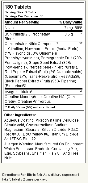 Nitrix 2.0 BSN - Proteína YA