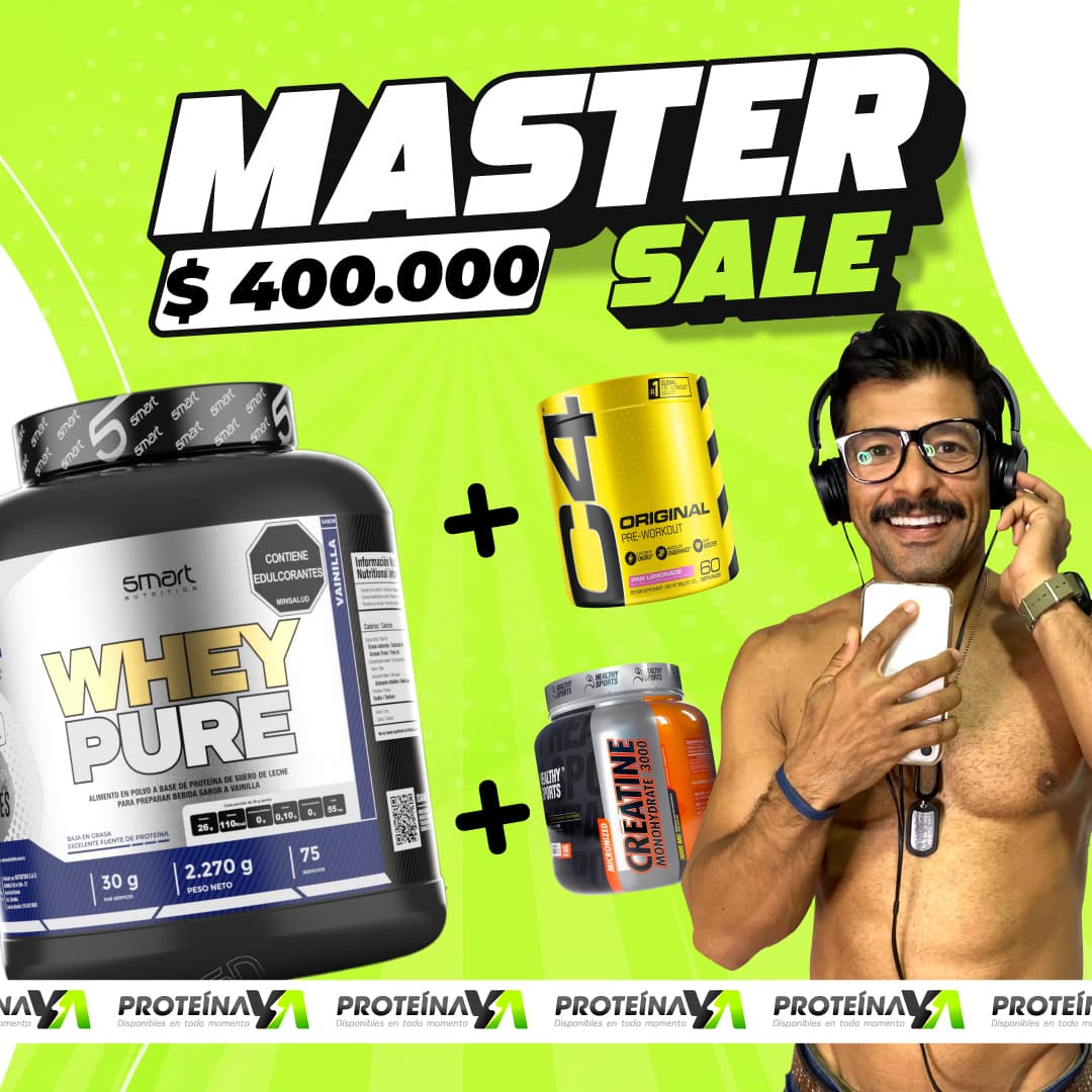 Whey Pure 5 lb + C4 Original 60 serv + Creatine Healthy 300 gr
