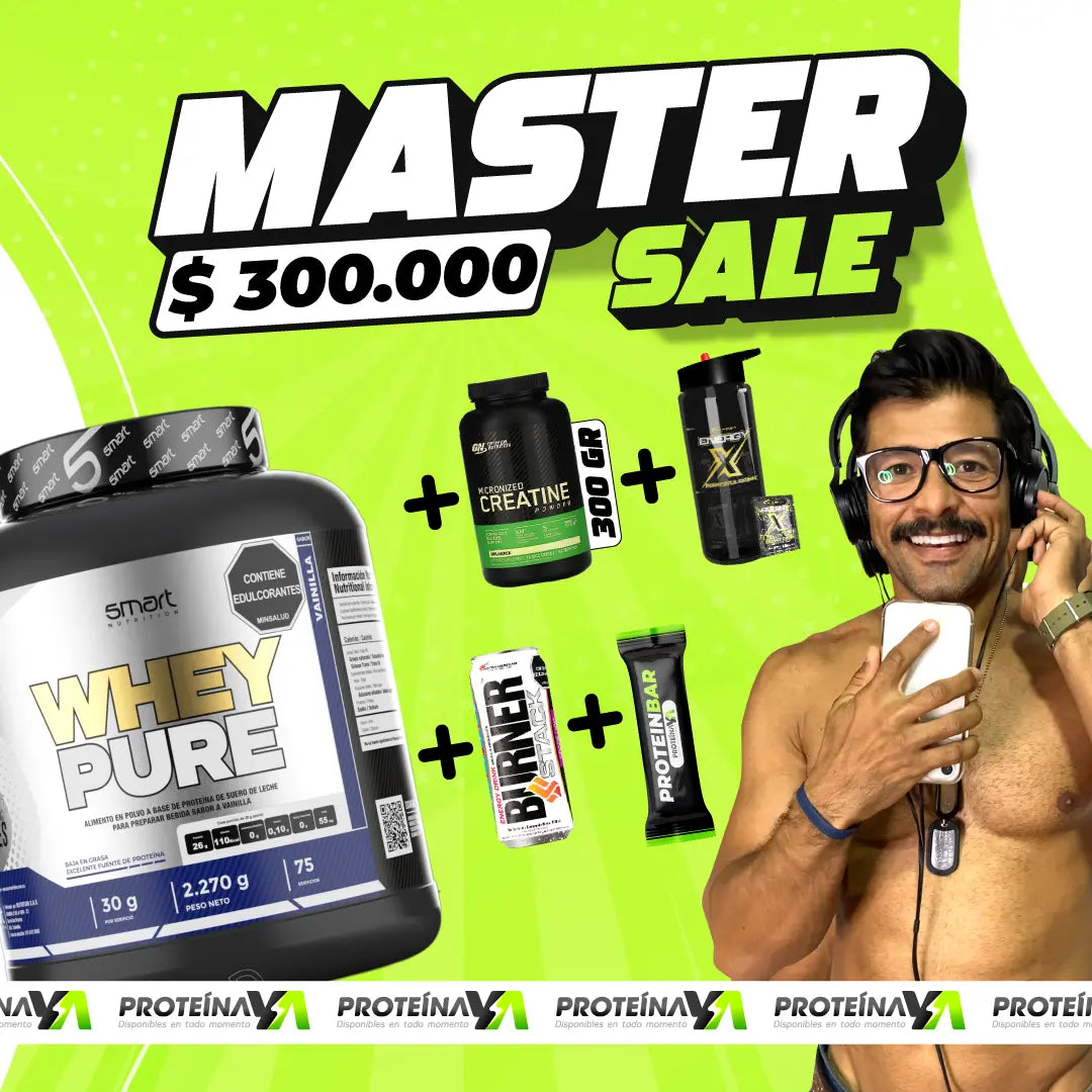 Whey Pure 5 lb + Creatine ON 60 Serv + Obsequios