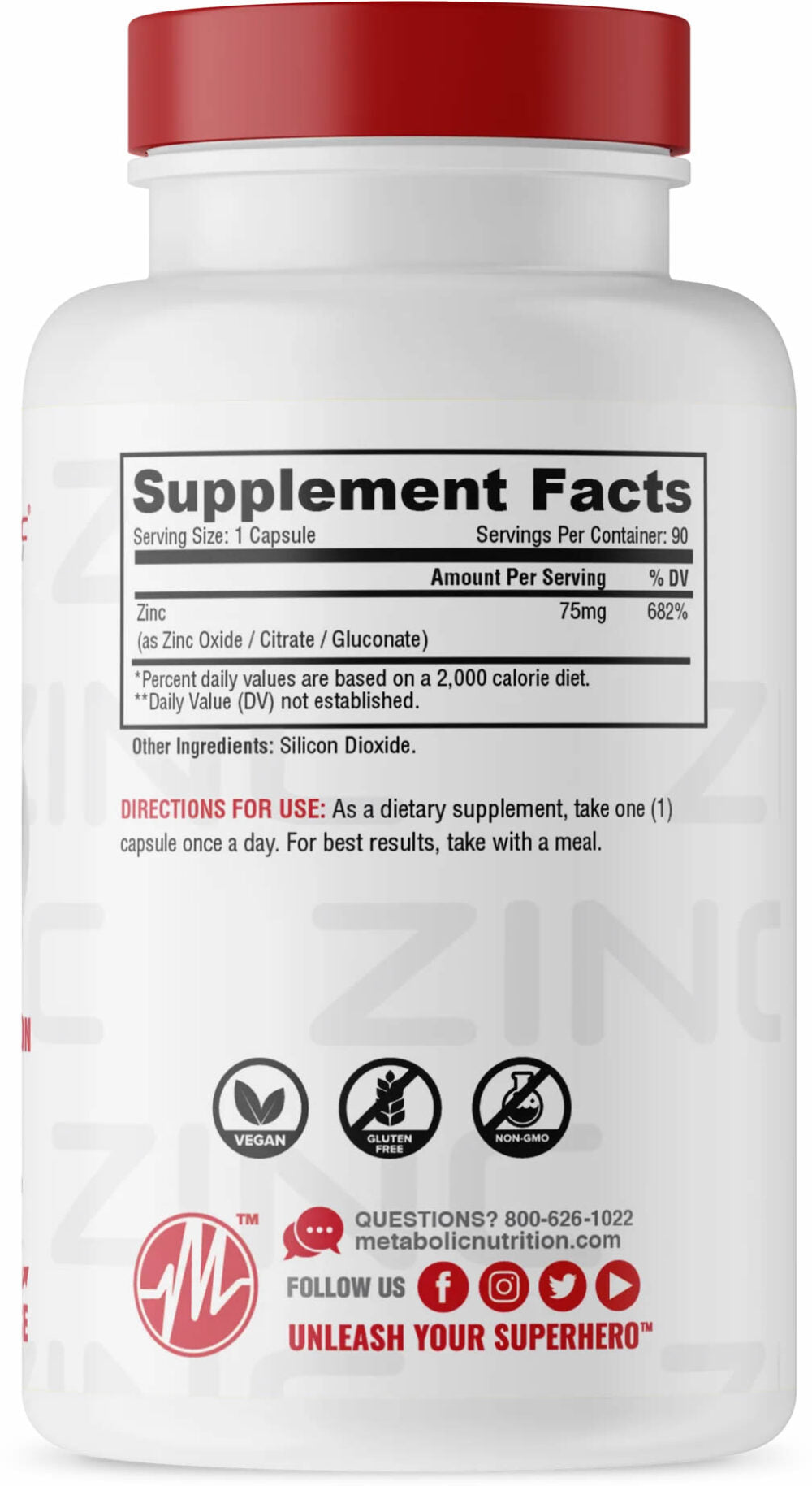 Zinc Metabolic - Proteina YA