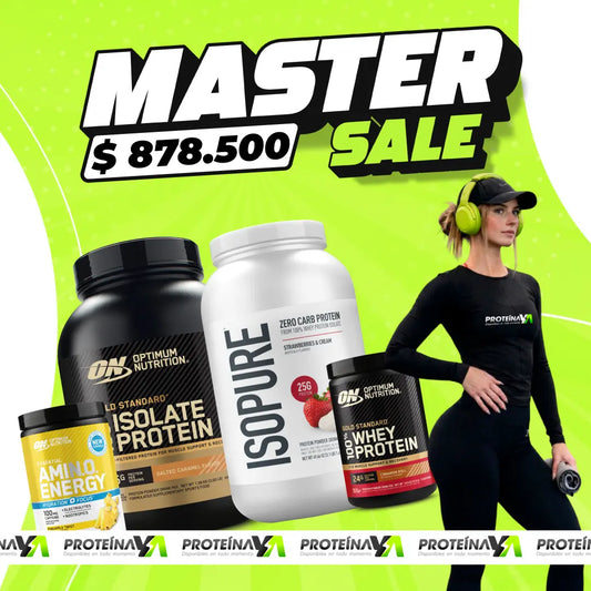 1 und Isolate 3 LB + 1 und Isopure 3 LB + 1 und Amino Energy Hydration 30 Serv (70% OFF) + 1 und Gold Standard 10 Serv (70% OFF)