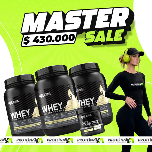 3 und Whey Gourmet 2 LB + Platinum Creatine ON 60 Serv