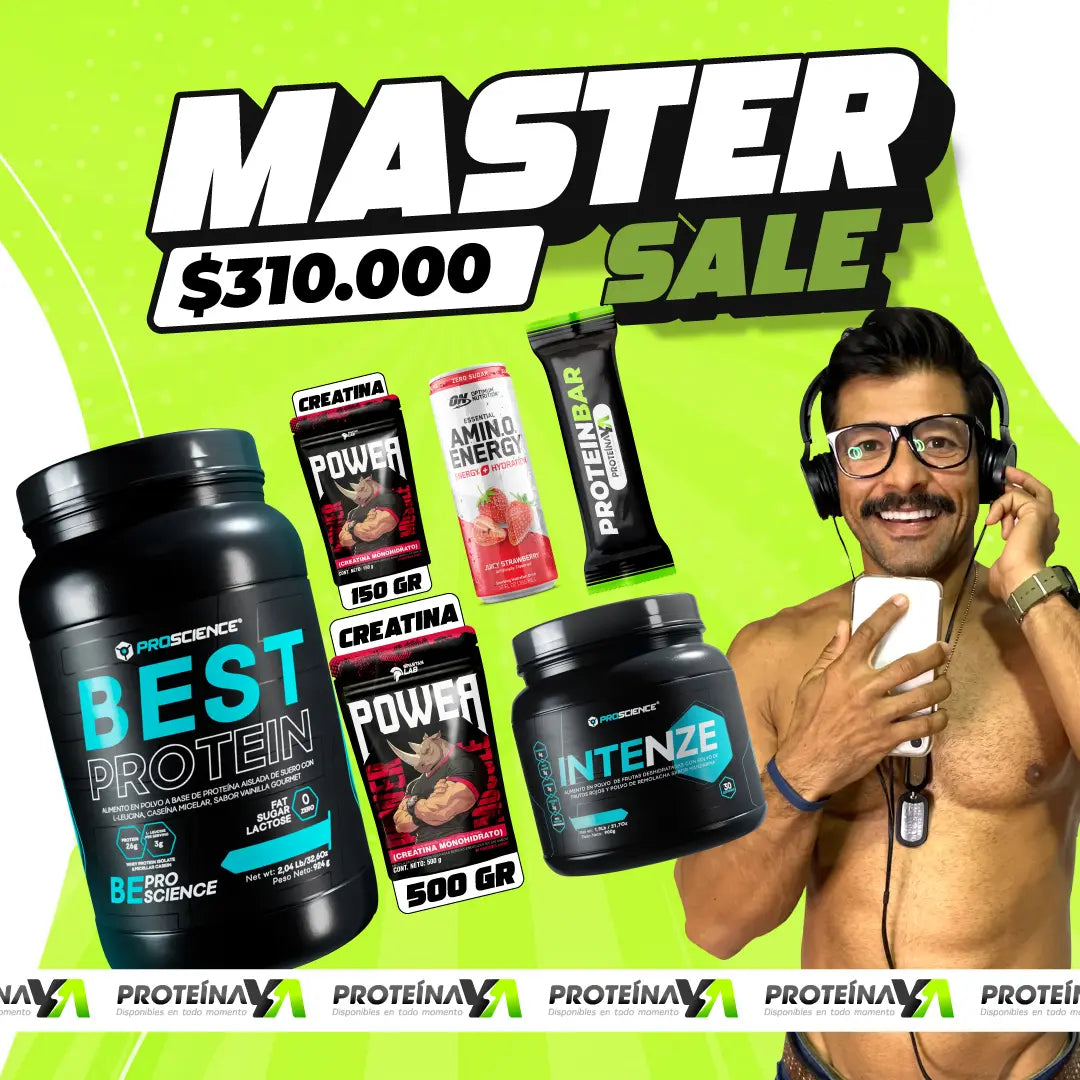Best Protein 2 lb + Creatina Power 500 y 150 g + Intenze 30 serv + Obsequios