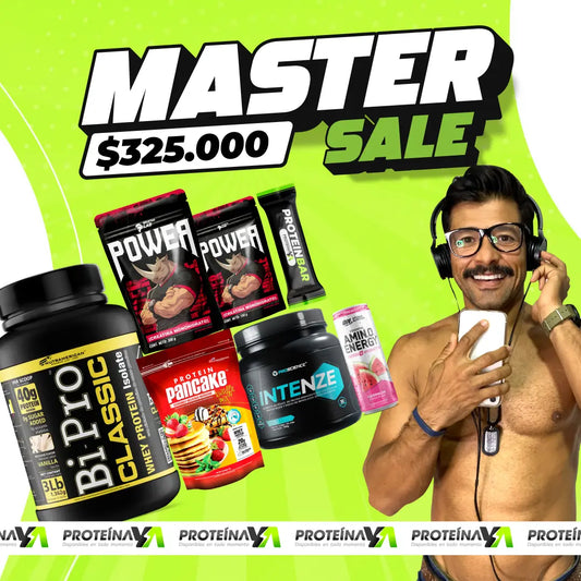 Bipro 2 lb + Creatina Power 500 y 150 g + Protein Pancake + Intenze 30 serv + Obsequios