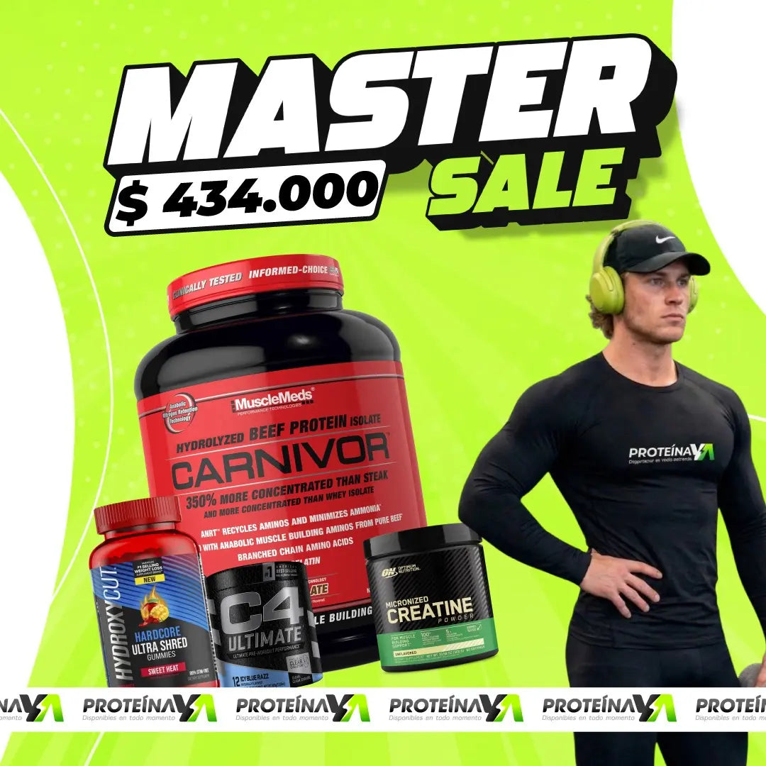 Carnivor 4 LB + Creatine Optimum 60 Serv + Hydroxycut 60 gomas + C4 Ultimate