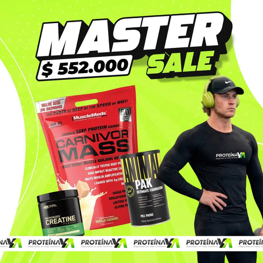 Carnivor Mass 10 LB + Creatine Optimum 60 Serv + Animal Pak