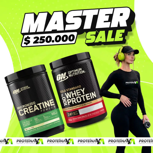 Creatine 120 serv Optimum + Gold Standard 100% Whey 10 serv (gratis)