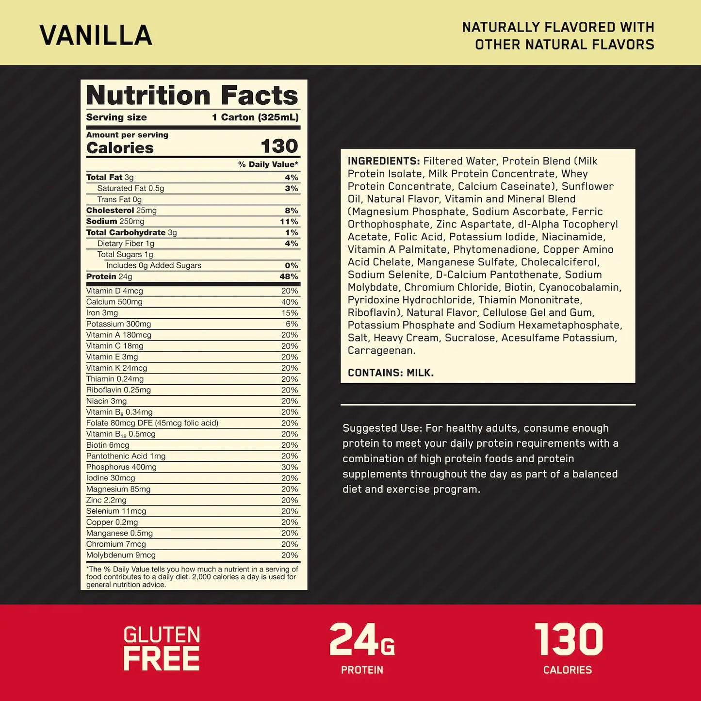 Gold Standard Protein Shake Optimum Nutrition