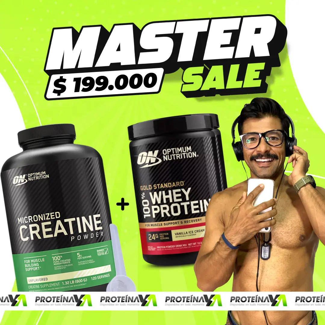 Creatine 120 serv Optimum + Gold Standard 100% Whey 10 serv (gratis)