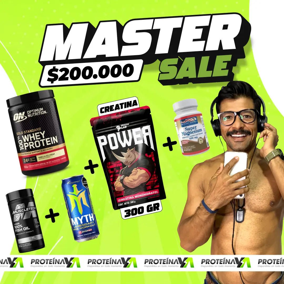 Gold Standard 10 Serv + Creatina Power 300 g + Omega 3 + Super Magnesium + Lata