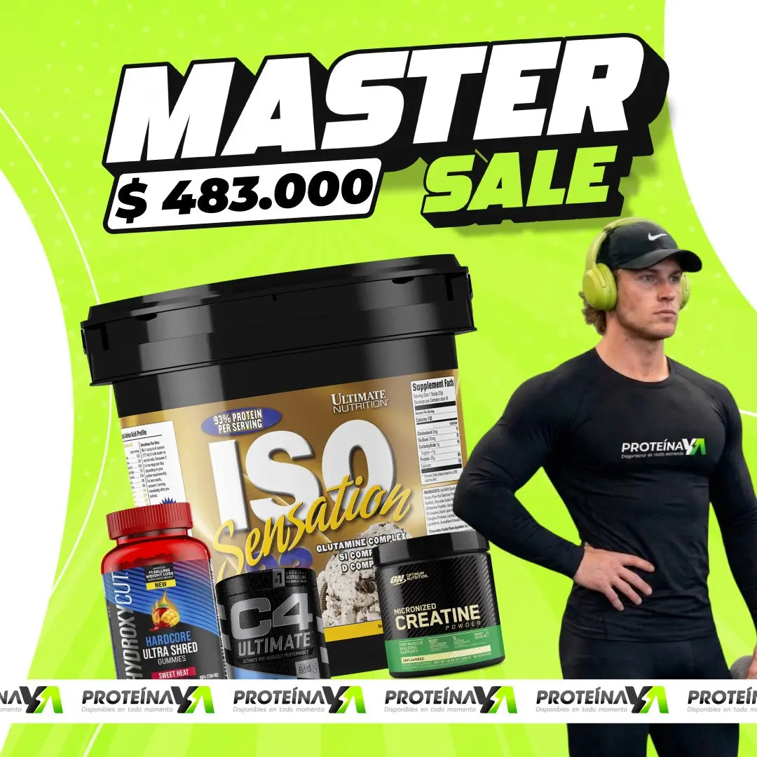 ISO Sensation 5 LB + Creatine Optimum 60 Serv + Hydroxycut 60 gomas + C4 Ultimate