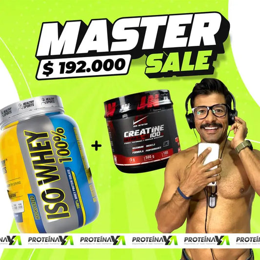 Iso Whey 28 servicios + Creatine Iron 500 gr