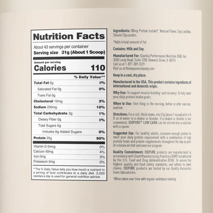 Isopure Zero - Low Carb Isopure Company